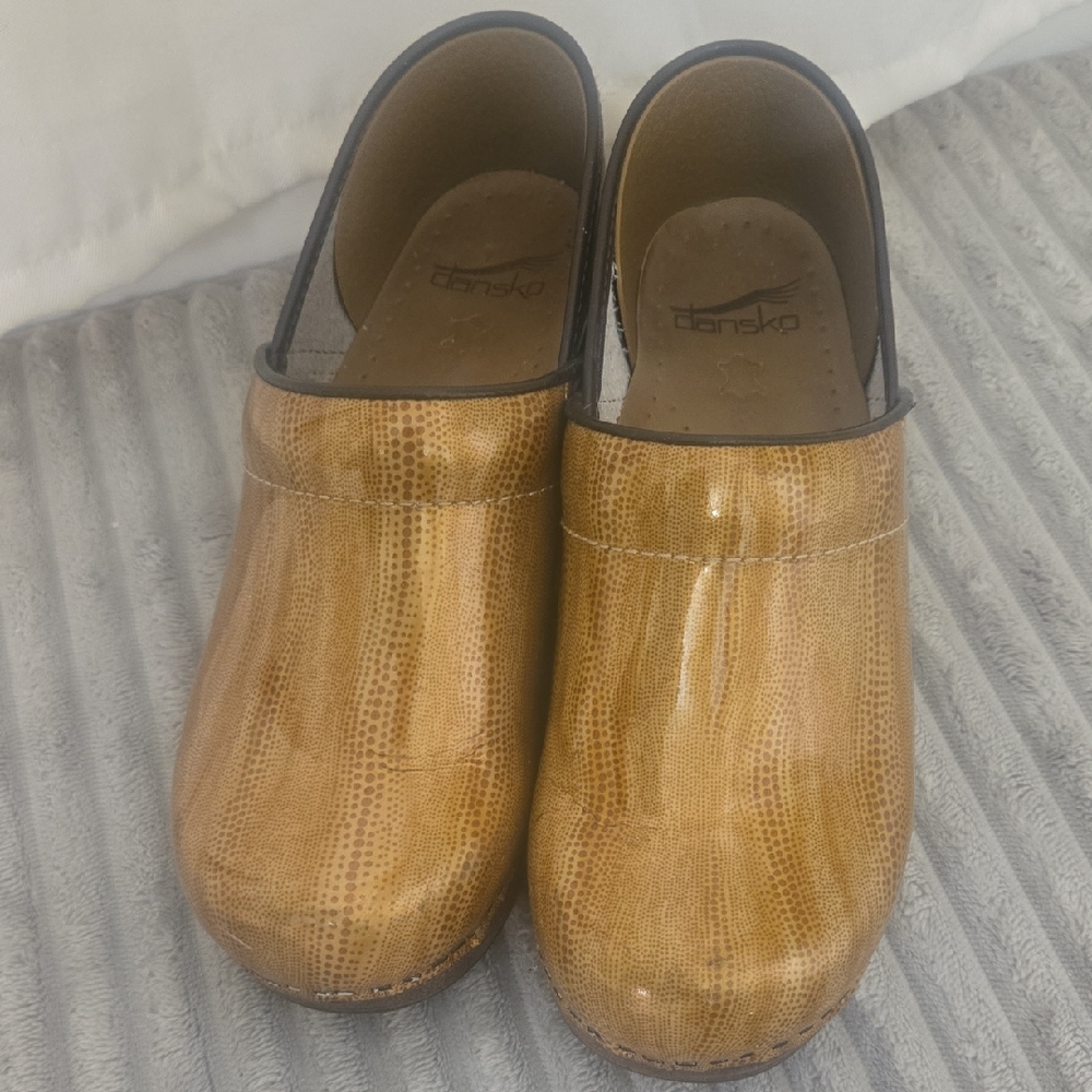 Dansko Tan Mules